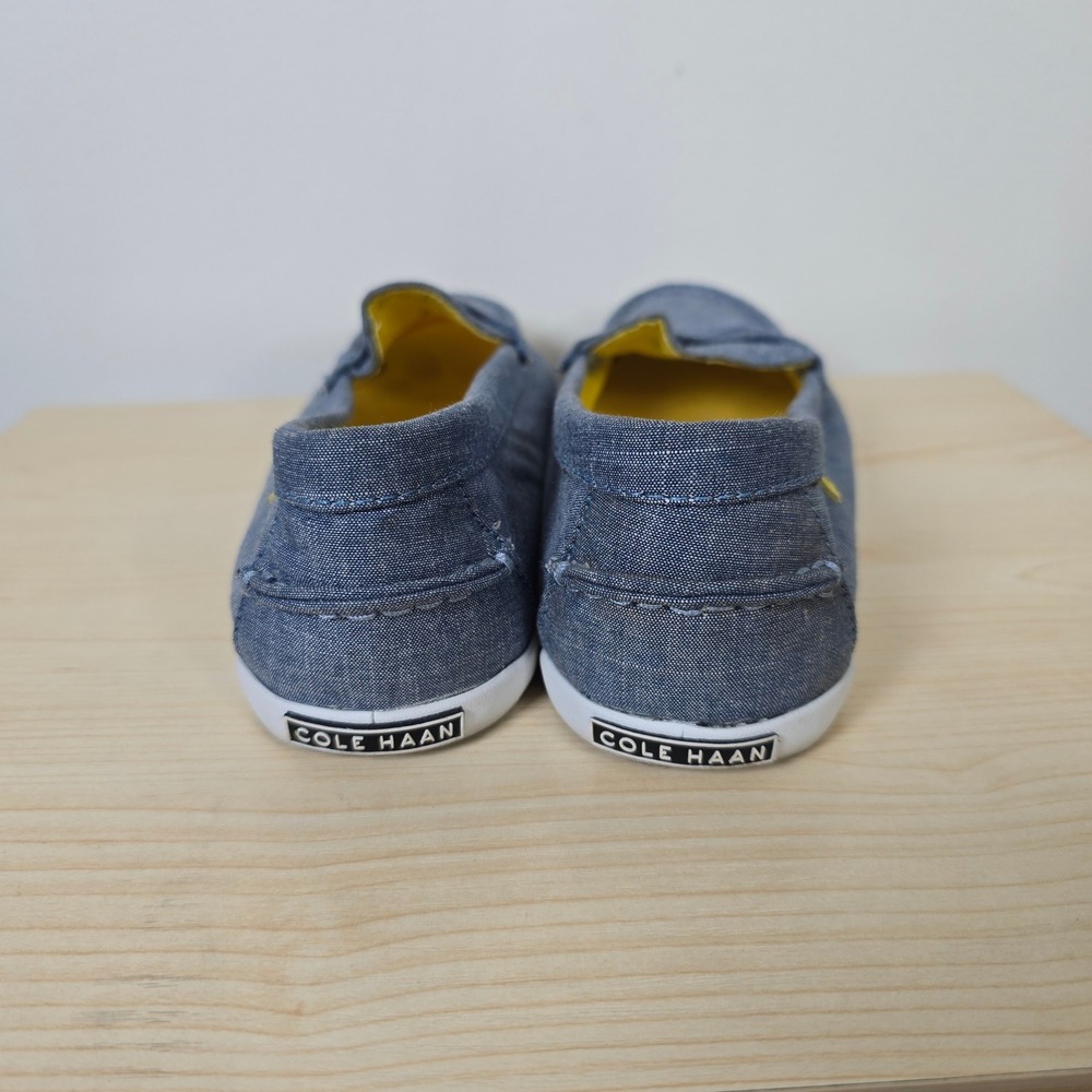 Cole Haan Pinch Weekender Classic Penny Loafers Blue Chambray Denim Womens 8.5B - Picture 3 of 9